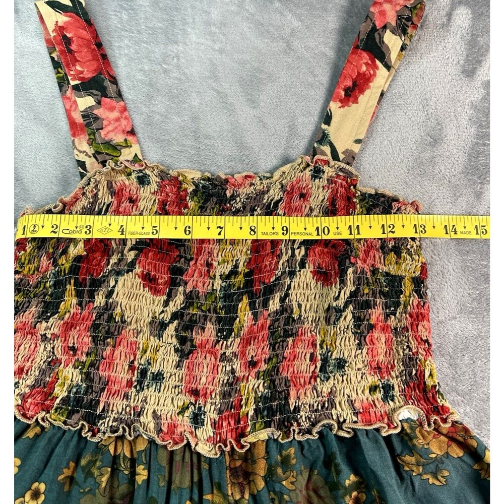 Natural Life NEW! floral tank smocked palazzo wide leg jumpsuit summer Medium - Picture 8 of 10